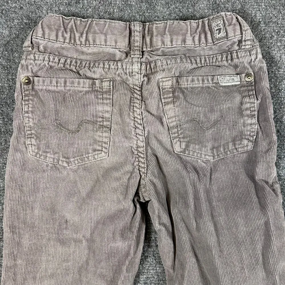Seven For All‎ Mankind Standard Corduroy Kids 7 Gray 100% Cotton